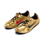 Michael Johnson Worn and Dual Signed Nike “Gold Shoe”