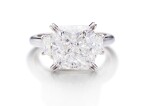 DIAMOND RING | 6.10卡拉 方形 E色 鑽石 戒指