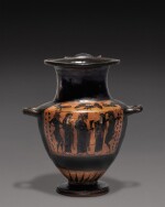 An Attic Black-figured Hydria, attributed to the Workshop of the Ready Painter, circa late 6th Century B.C.