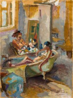 Women bathing