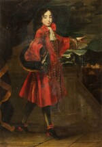 North Italian School circa 1700, Portrait of a young man with a red coat |  Ecole d'Italie du Nord vers 1700, Portrait d'un jeune homme en habit rouge