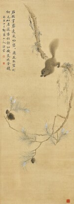 Hua Yan 1682-1762 華喦 | Squirrel 松鼠
