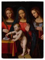 Madonna and Child with two female saints