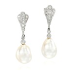 Pair of natural pearl and diamond earrings, circa 1915 | The Weekly ...