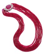MICHELE DELLA VALLE | SPINEL, RUBY AND DIAMOND NECKLACE