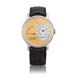 Octa Réserve de Marche | A platinum wristwatch with date, power reserve indication and brass movement, Circa 2002 | F. P. Journe | 鉑金腕錶，備日期、動力儲備顯示及銅製機芯，約2002年製
