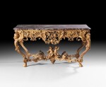 A giltwood console table, French Régence  | Console en bois doré d’époque Régence