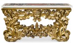 An Italian Baroque carved giltwood console table, Rome, second half 17th century