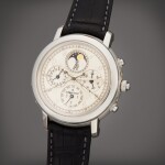 Reference 25866PT.OO.D002CR.02 Jules Audemars Grande Complication | A platinum minute repeating perpetual calendar split second chronograph wristwatch with moon phase, week and leap-year indication, Circa 2008