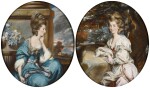 DANIEL GARDNER  |  PORTRAITS OF THE HON. MARY SHUTTLEWORTH (D. 1777); AND HER SISTER, ANNA MARIA, SUO JURE 9TH BARONESS FORRESTER (D. 1808)
