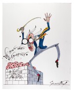 SCARFE | Pink Floyd's "The Wall" - Teacher ("We don't need no education"), original drawing
