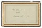 ALBERT EINSTEIN | A cosmological aphorism signed by Albert Einstein