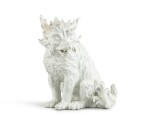A Meissen porcelain figure of a Bolognese dog, Johan Joachim Kandler model, dated 1921 | Figure de chien en porcelaine de Meissen, le modèle de Johan Joachim Kandler, daté 1921