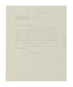 EINSTEIN, ALBERT | Typed letter signed to Commandant A. Bly, Princeton, New Jersey, January 15, 1936