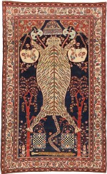 AN INSCRIBED SAROUK RUG FOR A DERVISH, WEST PERSIA