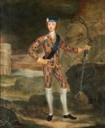Harlequin portrait of Charles Edward Stuart, known as Bonnie Prince Charlie