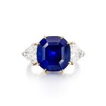 Sapphire and Diamond Ring | 卡地亞 | 10.45克拉 天然「喀什米爾」未經加熱藍寶石 配 鑽石 戒指
