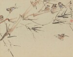 Chen Wen Hsi 陳文希 | Sparrows on bamboo branches 竹枝上的麻雀