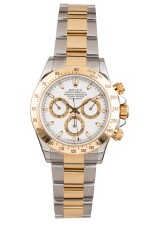 ROLEX | Daytona, Ref 116523  A Stainless Steel and Yellow Gold Chronograph Wristwatch with Bracelet Circa 2001