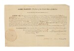 JAMES MADISON | An appointment for a tax assessor in Pennsylvania signed by James Madison and James Monroe