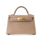 Etoupe Sellier Kelly II Mini in Epsom Leather with Gold Hardware, 2021
