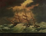 Ship Warren Hastings off the West Coast of Cuba in the Hurricane of 21 October 1846
