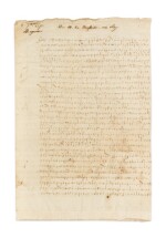 NEUFVILLE. Lettre chiffrée signée à Charles IX, avec quelques lignes autographes. Bergerac, 8 septembre 1571.