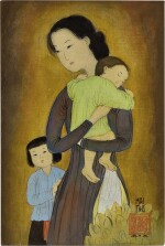  Mai Trung Thu 枚中栨 （梅忠恕）| Mère et deux enfants 母與子