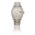 ROLEX | DAY-DATE REF 118339, A WHITE GOLD AUTOMATIC WRISTWATCH WITH DAY, DATE AND BRACELET CIRCA 2001                