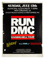 Run-DMC Raising Hell Tour at the Municipal Auditorium concert poster, 1986 