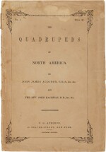 Audubon, John James | First octavo edition of Quadrupeds, in the original wrappers