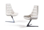 Paire de fauteuils Sculpta, le modèle créé vers 1960