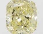 A 1.03 Carat Fancy Yellow Cushion-Cut Diamond
