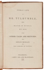 [Dickens], Public Life of Mr. Tulrumble, once Mayor of Mudfog. By Boz, 1837