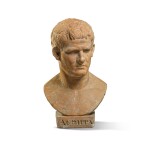 French or Italian, dated 1833, After the Antique | Bust of Marcus Agrippa