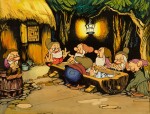 SNOW WHITE AND THE SEVEN DWARFS (1937) ORIGINAL ARTWORK USED TO CREATE THE BRITISH FRONT OF THE HOUSE LOBBY CARDS FOR THE 1940S RE-RELEASE OF THE FILM