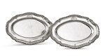 A pair of George III silver meat dishes, Joseph Craddock and William Reid, London, 1813,