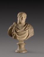 A Roman Marble Bust of a Man, circa 2nd Century, with restored head of Vitellius