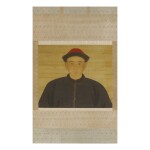  A RARE PORTRAIT OF A YOUNG OFFICIAL,  QING DYNASTY
