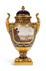 A VIENNA TWO-HANDLED POT-POURRI VASE AND COVER, 1796