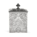 A George II  Silver Tea Caddy or Sugar Box,  David Willaume Jr., London, 1743