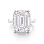 Diamond Ring | 13.84克拉 長方形 D色 內部無瑕 鑽石 戒指