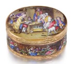 A GOLD AND ENAMEL SNUFF BOX, PROBABLY VIENNA, CIRCA 1770