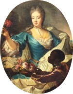 Portrait of a Lady with a servant | Portrait de femme avec son serviteur