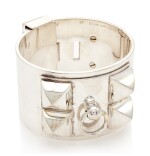Silver bracelet, Collier de chien, Hermès