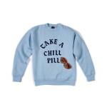 "Take a Chill Pill" custom sweatshirt designed by April Walker for Main Source's "Just Hangin' Out" music video, ca. 1991