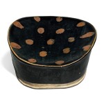 A russet-splashed black-glazed pillow, Northern Song / Jin dynasty | 北宋 / 金 黑釉醬斑枕