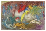 MARC CHAGALL | CHLOE IS CARRIED OFF BY THE METHYMNEANS (M. 327; SEE C. BKS. 46)