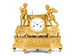 A gilt-bronze mantel clock, French Restauration, circa 1825 