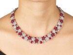 Ruby and Diamond Necklace | 格拉夫| 紅寶石 配 鑽石 項鏈 (紅寶石及鑽石共重約46.50及50.30克拉)